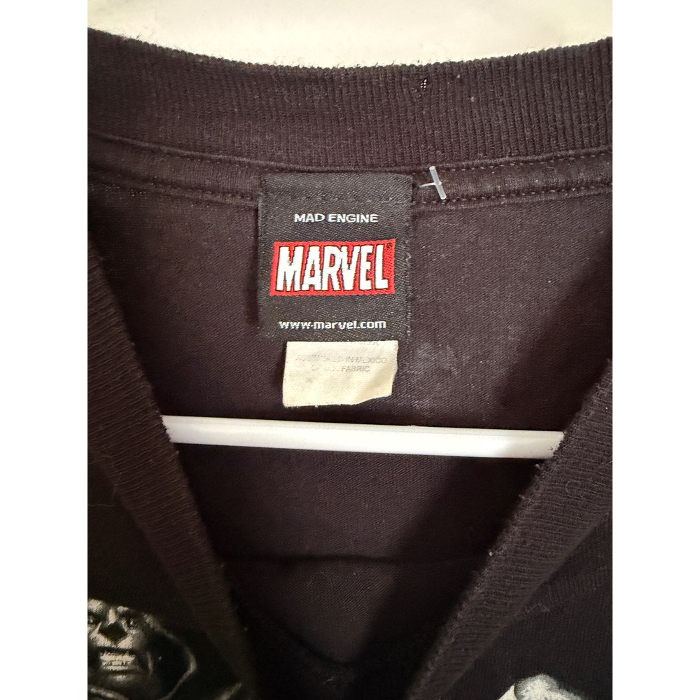 Marvel Mad Engine Black Graphic T-Shirt Spider-Man Wolverine Thor Mens Small - Picture 2 of 3